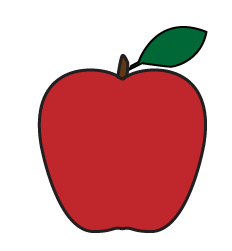 webby wanda's how to draw an Apple step four