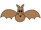 How to draw a cartoo bat
