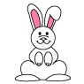 Bunny Cartoon How to draw lesson