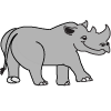 how to draw a Rhino, Rhinocerus