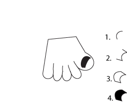 how to draw a cartoon Frankenstein hand step two