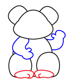 How to draw a cartoon Koala
