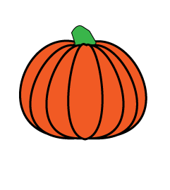 How to draw a Pumpkin