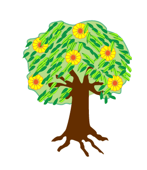 webbywanda.tv's How to draw a Spring Tree step 8